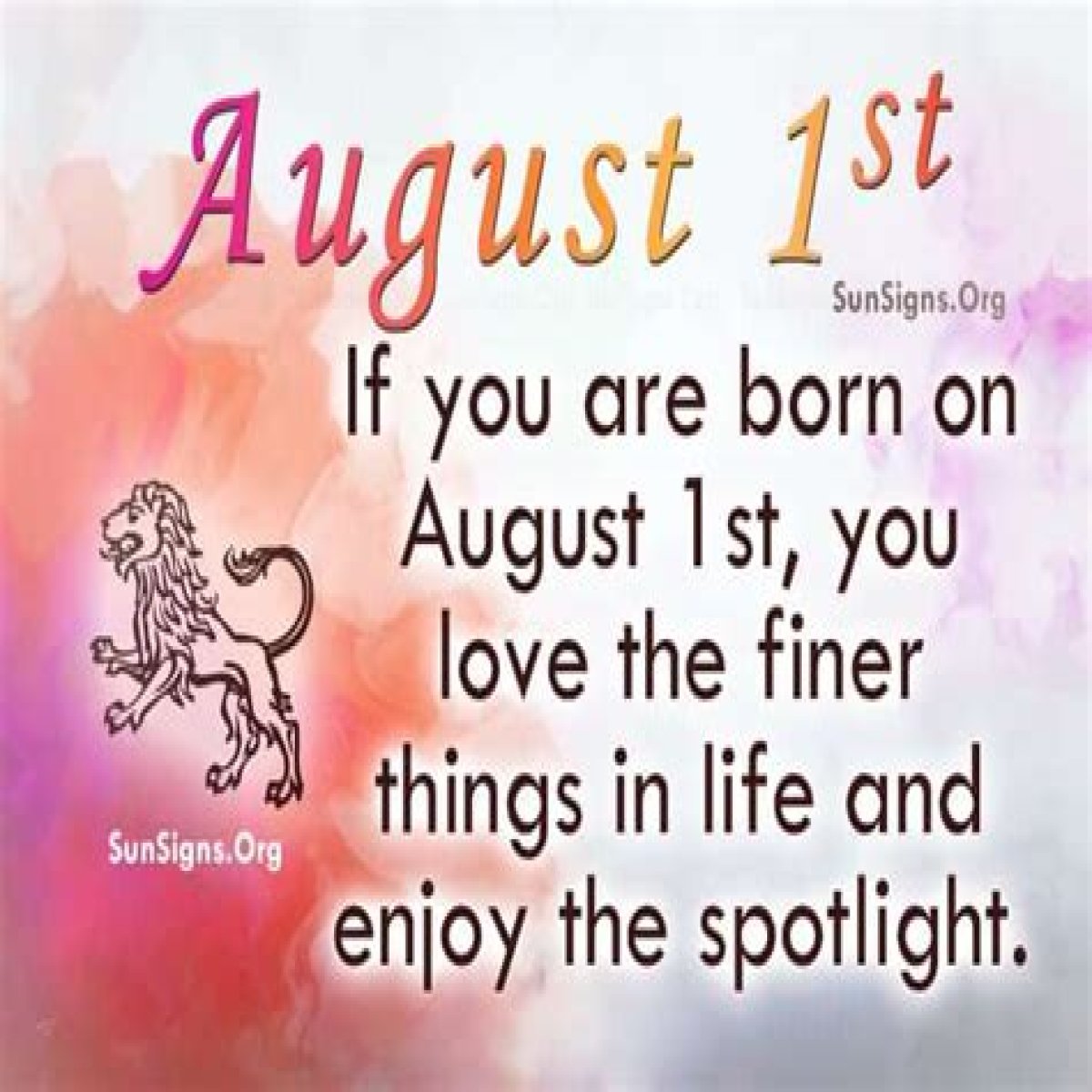 Famous birthdays for August 1