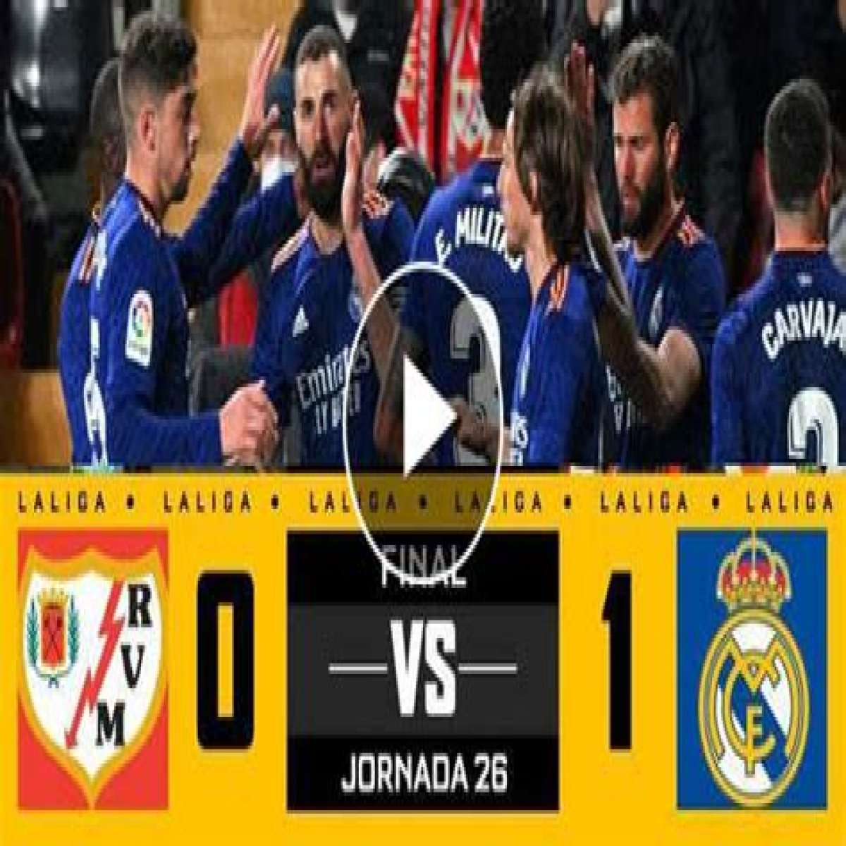 FT: Vallecano 0-1 Real Madrid, Karim Benzema STRIKES! (VIDEO HIGHLIGHTS)