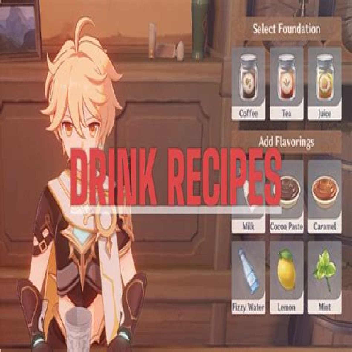 How to unlock all the drink recipes in Genshin Impact “Of Drink A-Dreaming” event?
