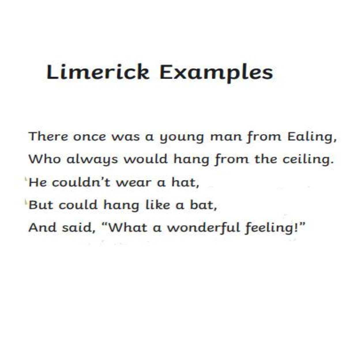 Limerick for example