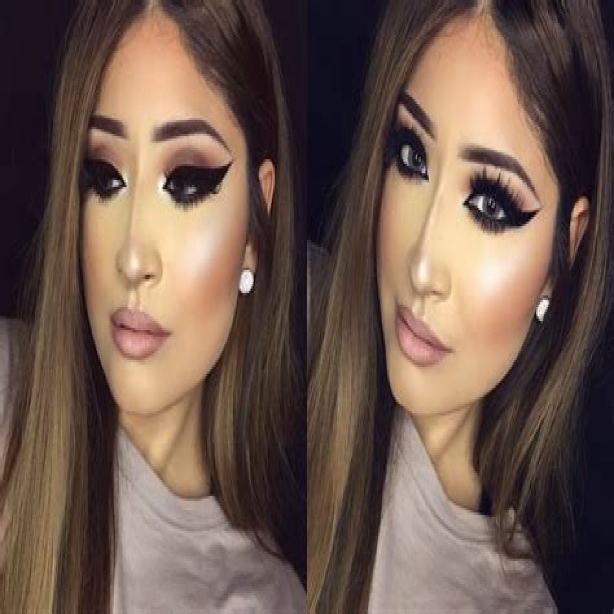 Person who might wear heavy eyeliner and black lipstick