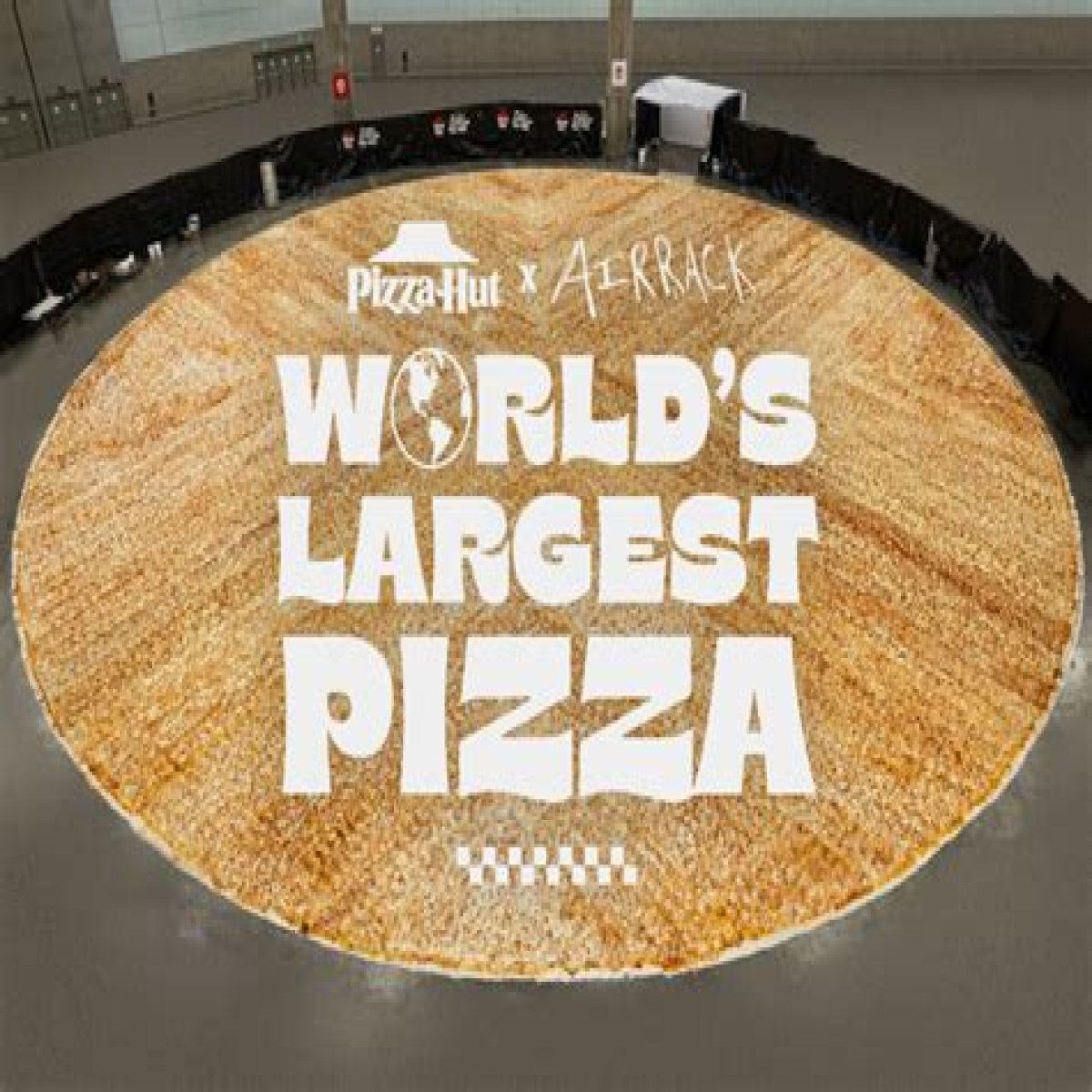 Pizza Hut breaks Guinness World Record with arena-size pizza