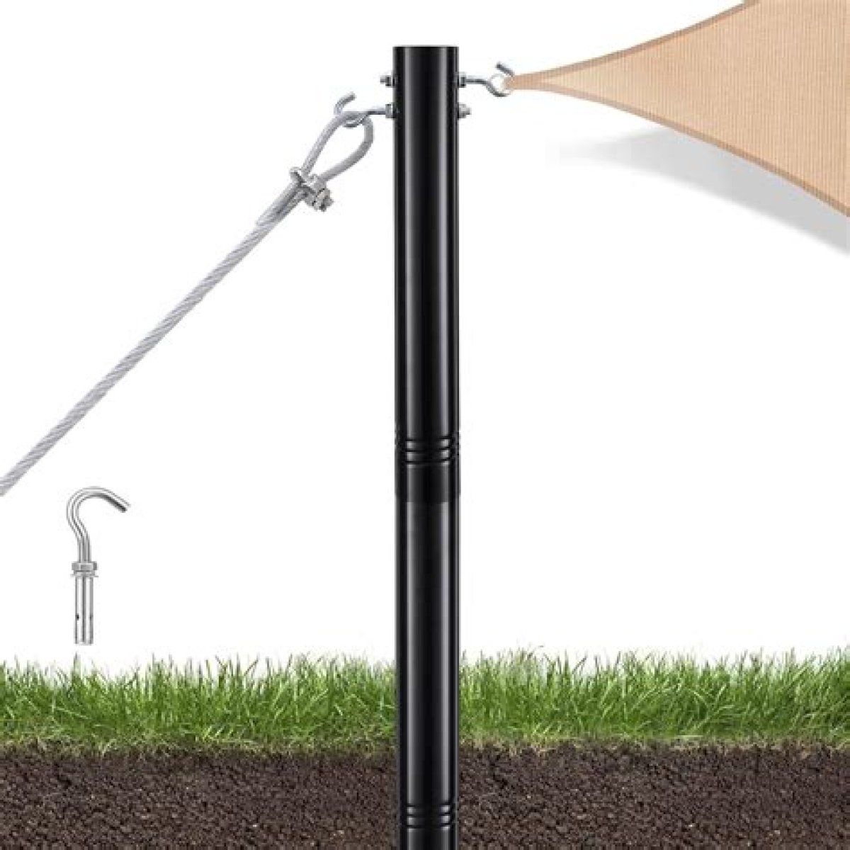 Pole that holds a sail