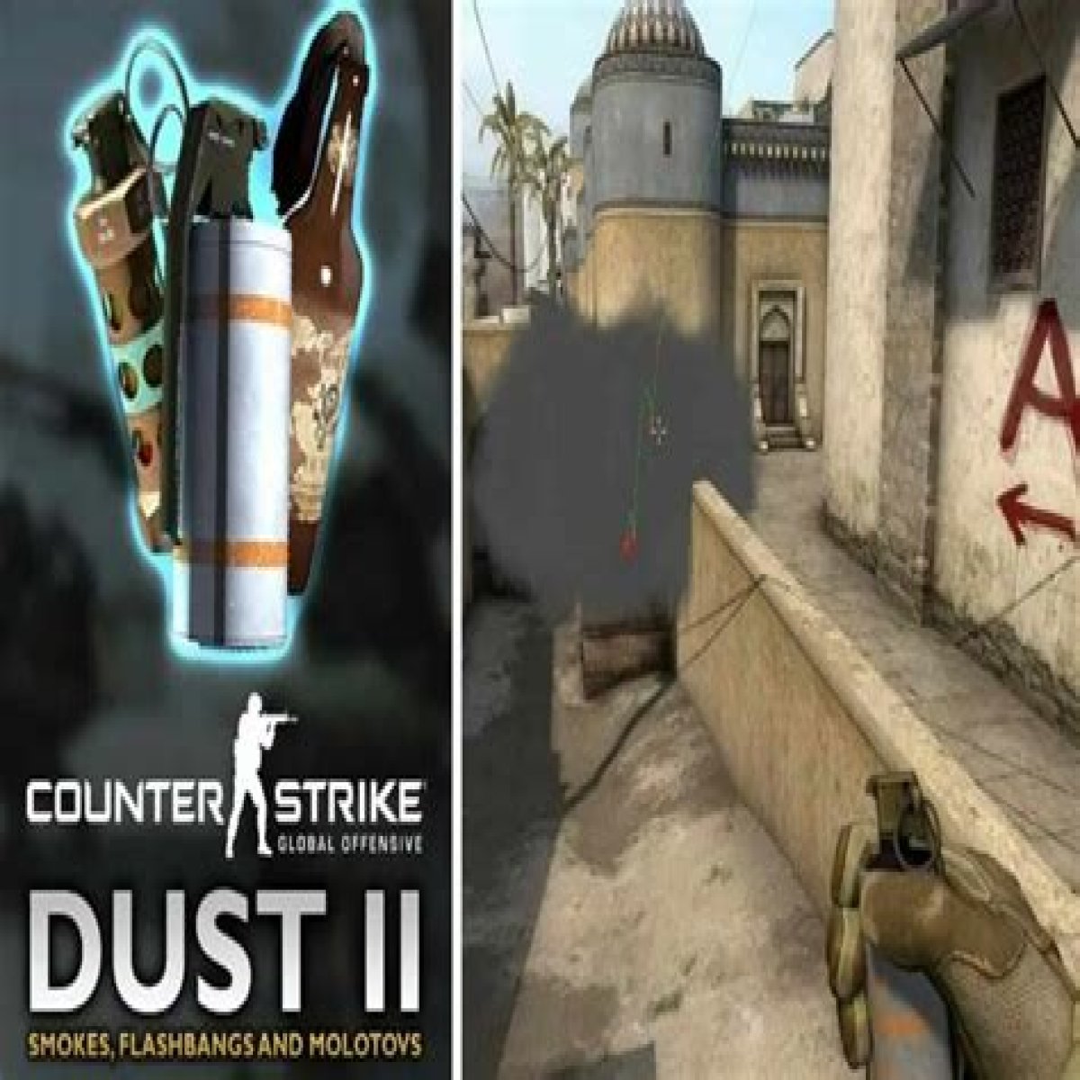 The best grenade and smoke spots in Dust 2 CS:GO map