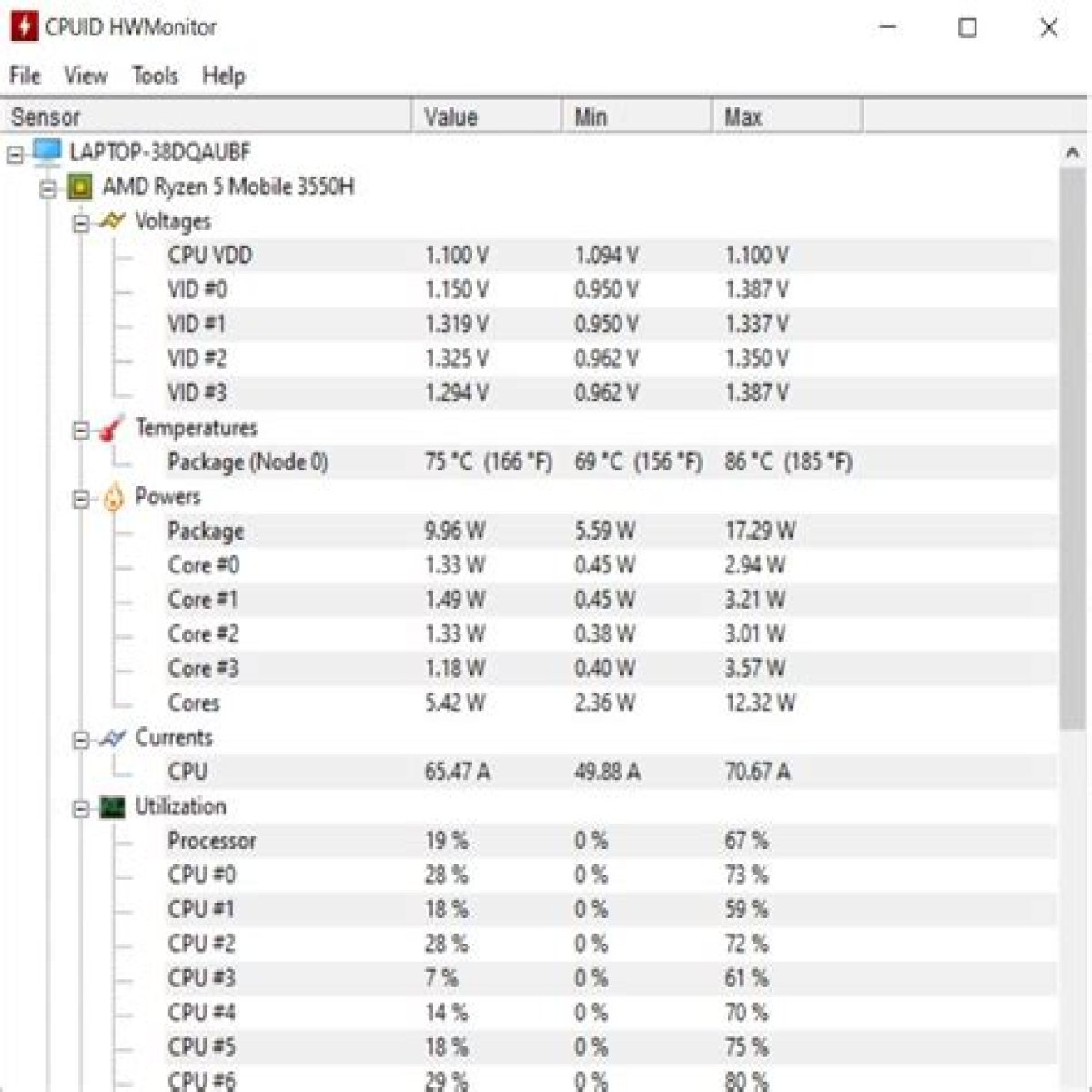 What is the ideal CPU temperature range?